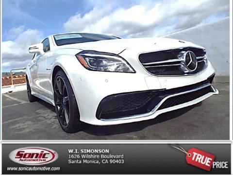 designo Diamond White Metallic Mercedes-Benz CLS 63 AMG S 4Matic Coupe.  Click to enlarge.