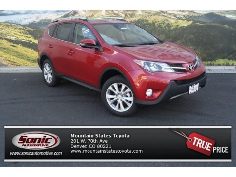 Barcelona Red Metallic Toyota RAV4 Limited AWD.  Click to enlarge.