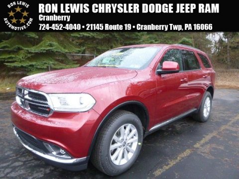 Deep Cherry Red Crystal Pearl Dodge Durango SXT AWD.  Click to enlarge.