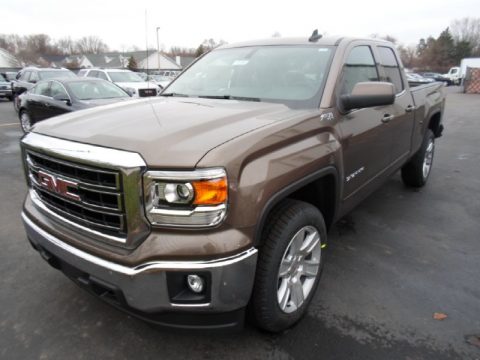 Bronze Alloy Metallic GMC Sierra 1500 SLE Double Cab 4x4.  Click to enlarge.