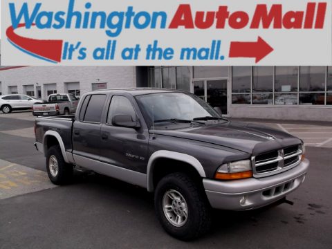 Graphite Metallic Dodge Dakota SLT Quad Cab 4x4.  Click to enlarge.