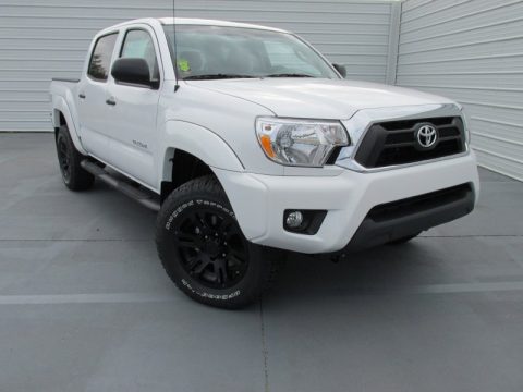 Super White Toyota Tacoma TSS PreRunner Double Cab.  Click to enlarge.