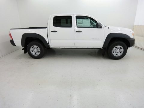 Super White Toyota Tacoma PreRunner Double Cab.  Click to enlarge.