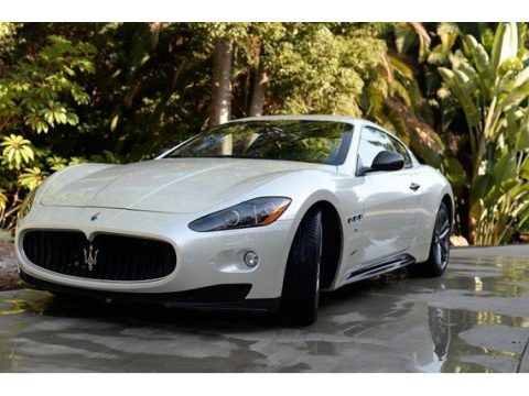 Bianco Fuji (Pearl White) Maserati GranTurismo S Automatic.  Click to enlarge.