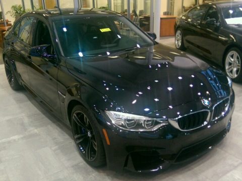 Black Sapphire Metallic BMW M3 Sedan.  Click to enlarge.