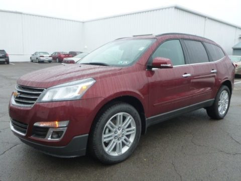 Siren Red Tintcoat Chevrolet Traverse LT AWD.  Click to enlarge.