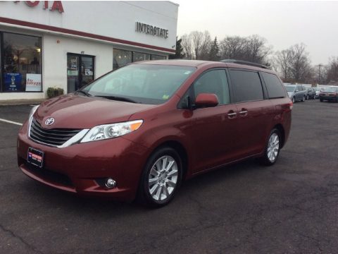 Salsa Red Pearl Toyota Sienna Limited AWD.  Click to enlarge.