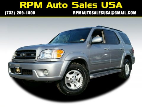 Silver Sky Metallic Toyota Sequoia SR5 4WD.  Click to enlarge.